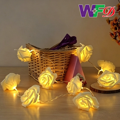 GUIRLANDE LUMINEUSE LED À BATTERIE 20L ROSE