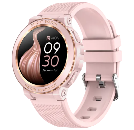 24 Hour Health Monitor Smart Watch: 1.2 Inch Screen & Female Period Management - MK60