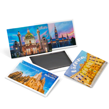 Bentuk minimalis minimalis bentuk magnet kulkas promosi dan pelat timah suvenir