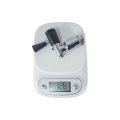 Hochwertiges Messing-Eckventil mit schwarzem ABS-Griff und Chrom-Finish