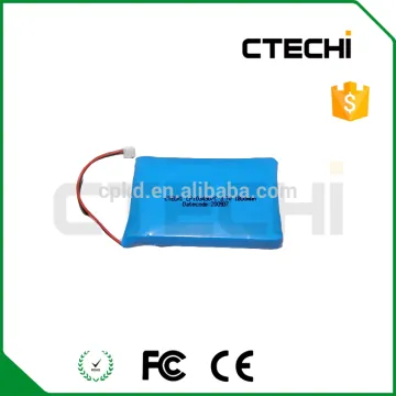 Telecommunication battery Li-polymer 103450 3.7v 1800mAh battery