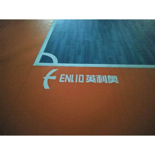 실내 PVC 풋살 스포츠 바닥재 나무 패턴 블루 메이플 농구 바닥