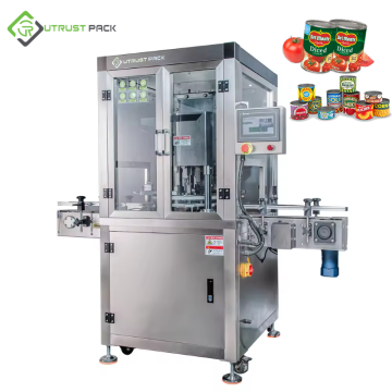 Hot-Selling Fully Automatic PET Plastic, Tin, and Aluminum Can Sealing Machine for Beer, Milk Powder, Pet Food, and Peanuts