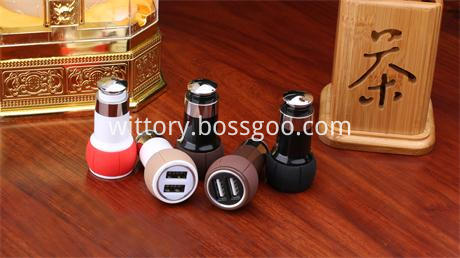 dual port piston lock smart car charger