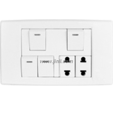 W92 series——Double 2 pin sockets+ 4G switches