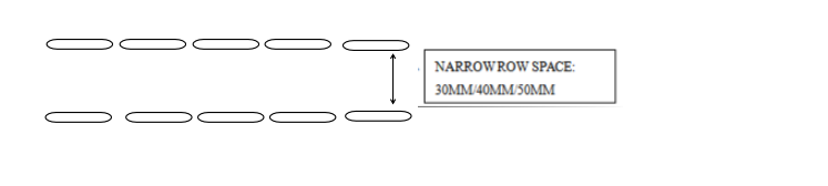 Single double row planter (planting one time as following)