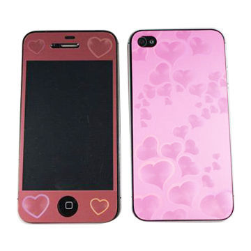 Colorful 3D Screen Protective Films for iPhone 4 4S for iPhone 4-colorful Screen Protective Film