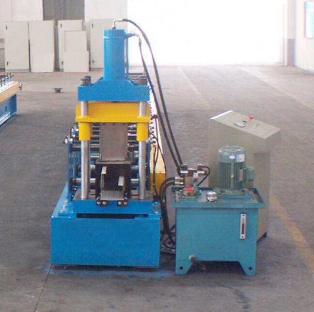 Metal door frame M shape rolling machine