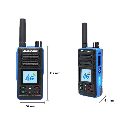 Carte SIM 4G LTE POC Handheld Handheld Ecome ET-A43 Radios Mobile Phone Walkie Talkie pour Pubilc Safety