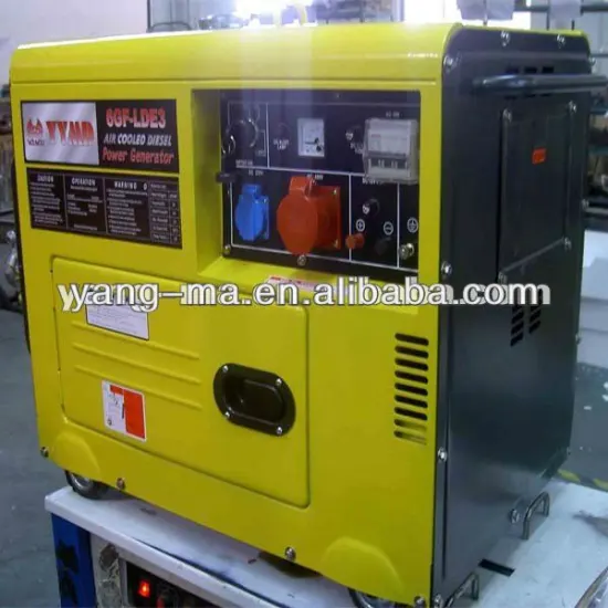 Air cooled electric small portable home use silent type diesel electric generator 5kw