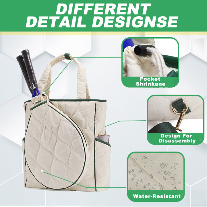 Bolsa de tênis durável com alças ajustáveis