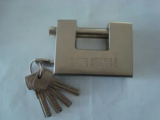 Thickening Rectangle Blade Iron Padlock