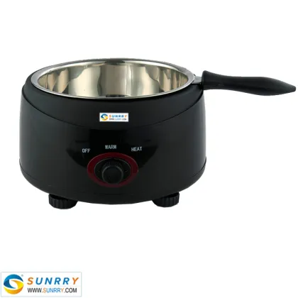 Commercial chocolate melting pot with PP plastic base chocolate melters pot (SUNRRY SY-CL1A)