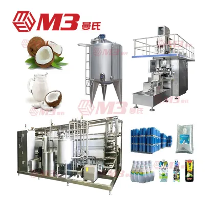 M3 Coconut Water Processing Machine & Almond Milk Production Line