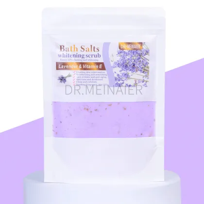 Natural Bath Salt 250g - Vegan Body Scrub & Skin Exfoliating Aroma Soak