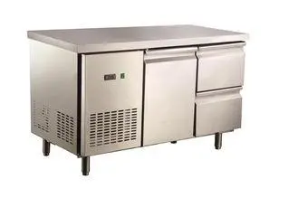 One Door Two Drawers Stainless Steel Freezer For Meat Stora