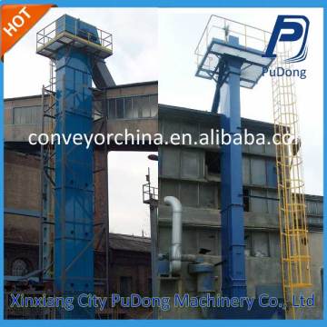 Large capacity chain bucket elevator