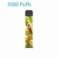 2000puffs Battery 8ml cylindrical vape pen cigarette