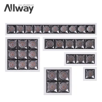 ALLWAY Decorative Indoor Hotel Project: SMD Downlight LED Recessed Linear Ceiling Down Light