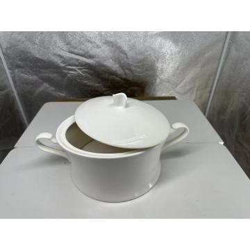 Super White Ceramic Pots With Lids