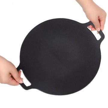 Indoor Outdoor Cast Iron Round Grill Pan
