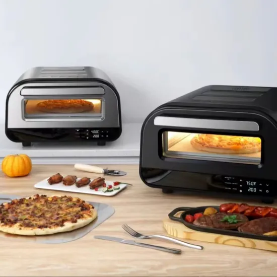 12-Inch High-Temperature Indoor Electric Household Pizza Machine Stainless Steel garden pizza oven electric for Pizza Cooking