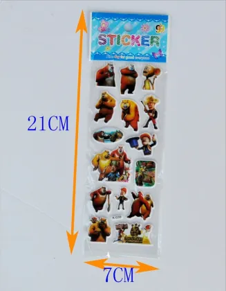 Kid 3d cartoon sticker, cute animal cartoon sticker, child cartoon sticker