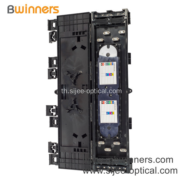 24 Fibres FTTH ในร่มกลางแจ้งกล่องกระจายกับ 2 ชิ้น 1 * 8 แยก PLC