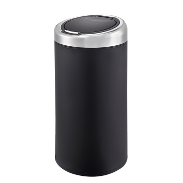 50l Round Office Kitchen Rostfritt stål Trash Can