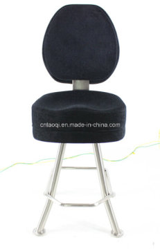 Four Leg Chromed Metal Base and Fabric Casino Poker Chair Contact Linda