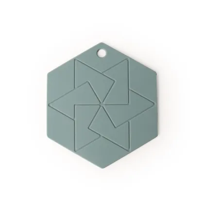 Hexagon Shape Customized Silicone Meal Mat