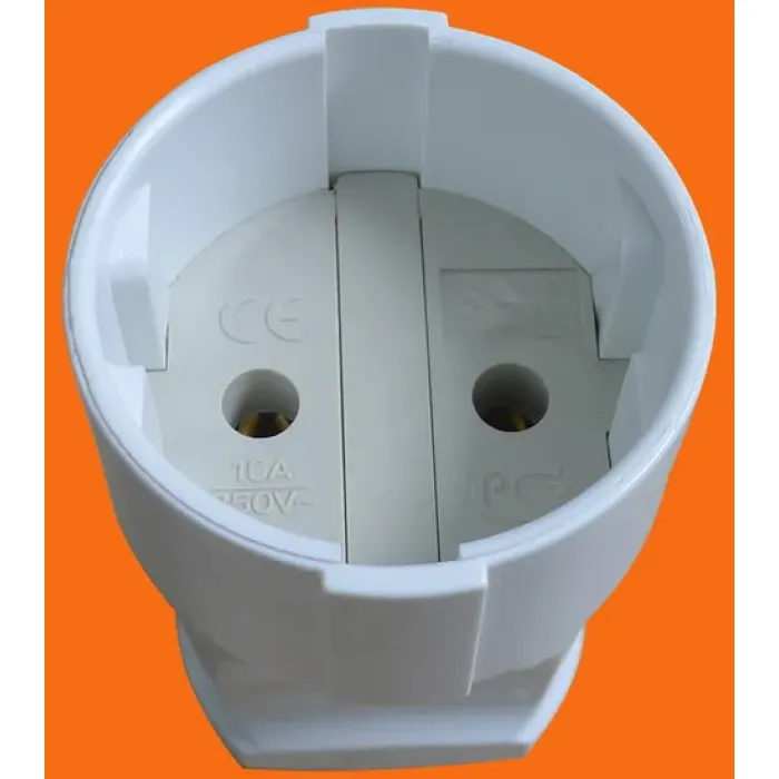 Steker Soket Gaya Eropa 10A Tanpa Grounding Nirkabel