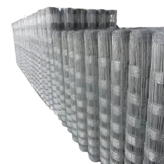 Professional Cattle Fence with Knots - 50 ft Galvanized Deer Fence