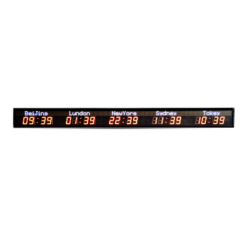 Orologio a parete a LED multi-zona Zhongxiaoxiao GPS con timer elettrico