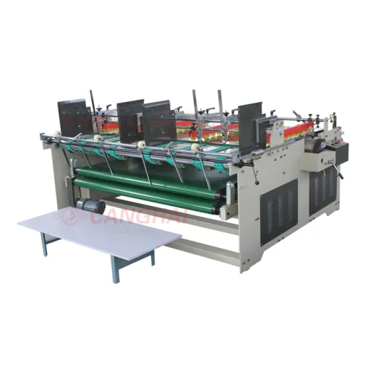 Semi-Automatic Press Fit Folder Gluer / Corrugated Machinery