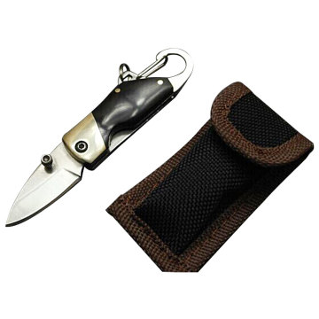 Knife Hiking Camping Mini Folding Outdoor Survival Portable Stainless Steel Key Chain Pocket Knife Nylon Bag Multi-tool