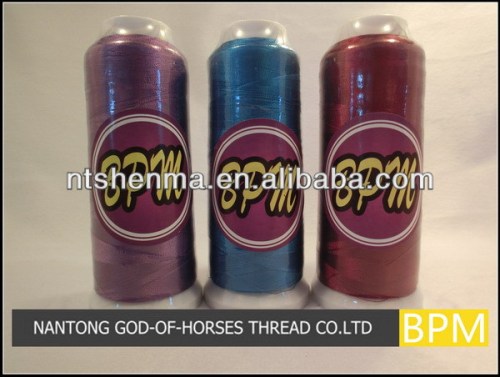 High strength polyester thread for boots embroidery threads