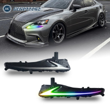 HCMOTIONZ Sequential Turn Signal IS300 IS350 F LED Dazzle RGB Day Running Lights 2013-2016 DRL المصابيح الأمامية لكزس IS250