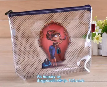 custom mini pvc vinyl bag,cute ziplock bag,frosted slider pvc bag packaging, bags with slider zipper ziplock closure