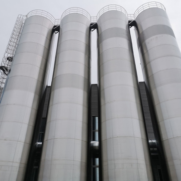 Acero inoxidable Materias primas grandes Silos de almacenamiento al aire libre