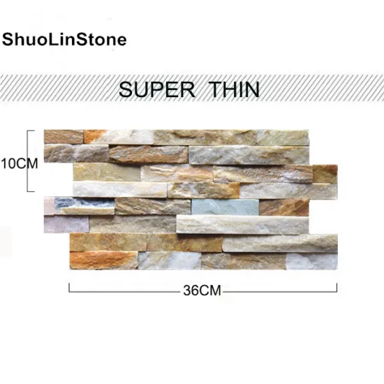 Thin Stone Cladding Oyster Natural Stone 36x10cm