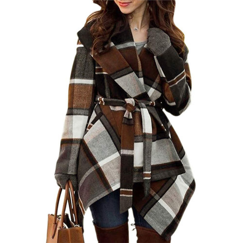 Women's Turn Down Shawl Collar Coat