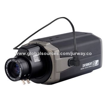 CCTV Box Camera with 600TVL Horizontal Resolution and Auto-iris Lens, 12V DC/24V AC Power Supply