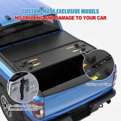 Zolionwil Aluminum Roller Hard Tri Fold Pickup Truck Cover for Isuzu D-MAX