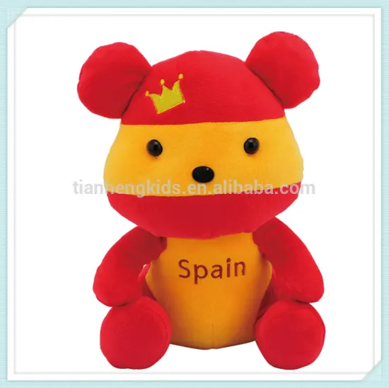 Teddy Bear National Flag Bear Series - Sitting pose(Spain)