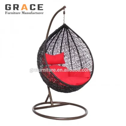 Factory Price Hotel Rattan Lee West Egg Chair - Outdoor Double Seat Garden Furniture