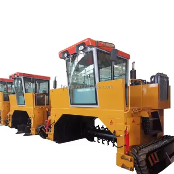 High Quality Organic Fertilizer Powder Crawler Moving Type Compost Turner for Sale