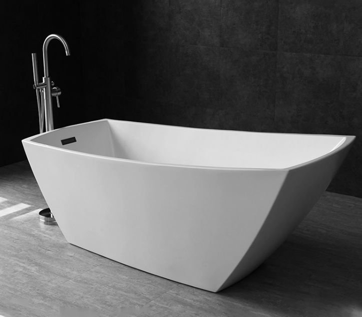 Simple Design Freestanding Indoor Deep Acrylic Bathtubs