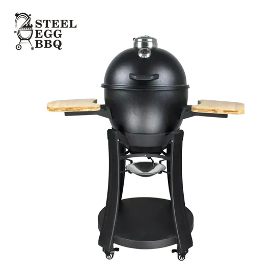 SEB KAMADO Akorn Kamado 22 Inch Asador Ceramic Churrasco Grill, Outdoor Balcony Charcoal Barbecue Grill