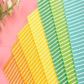 Mixed 20 Colors 1mm Thick 100% Polyester Stripe Printed Felt Fabric Handmade DIY nonwoven fabric material fabric